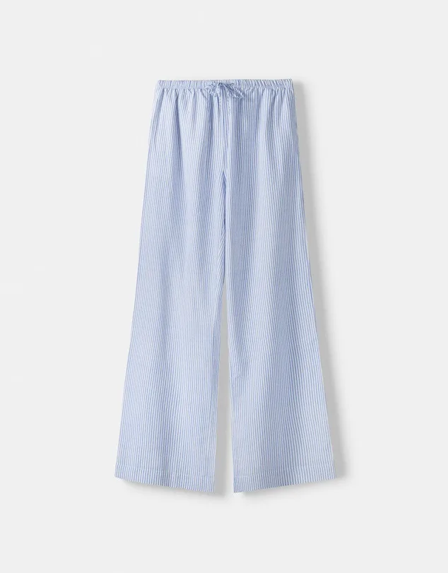 Bershka blue stripe pant