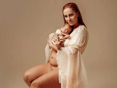 Jules Robinson Cam Merchant and their two sons Ollie and Carter