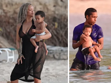 The famous couple enjoyed some time out of the spotlight with their kids on a holiday to Barbados.