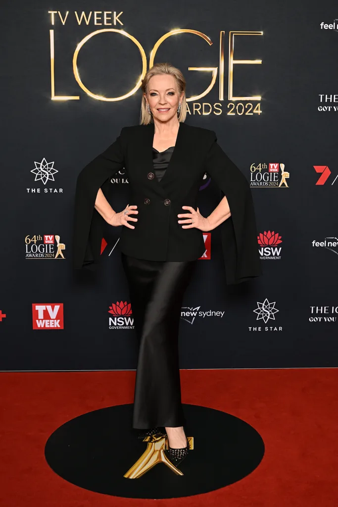 SYDNEY, AUSTRALIA - AUGUST 18: Rebecca Gibney attends the 64th TV WEEK Logie Awards at The Star on August 18, 2024 in Sydney, Australia. (Photo by James Gourley/Getty Images for TV WEEK Logie Awards)