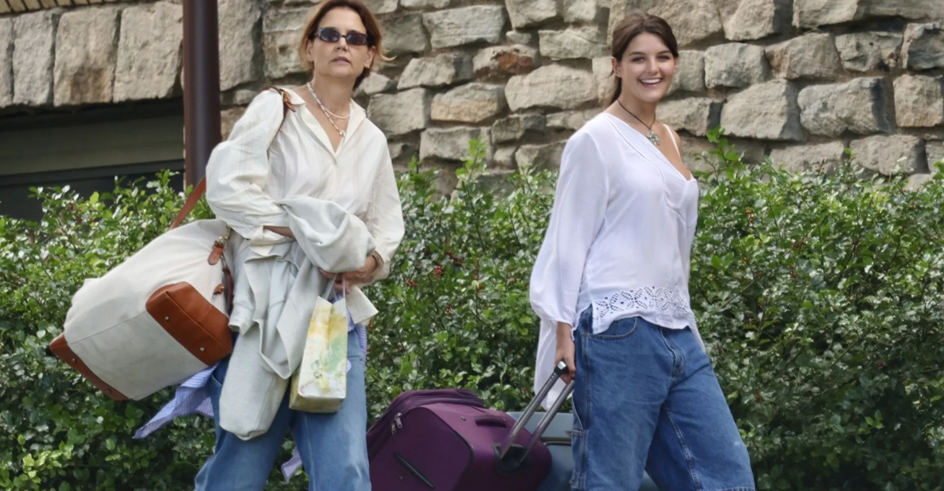 Suri Noelle and Katie Holmes