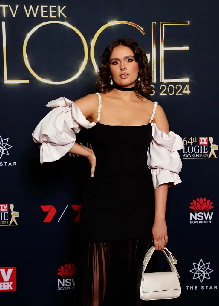 Ally Harris attends the 2024 Logie Awards. 