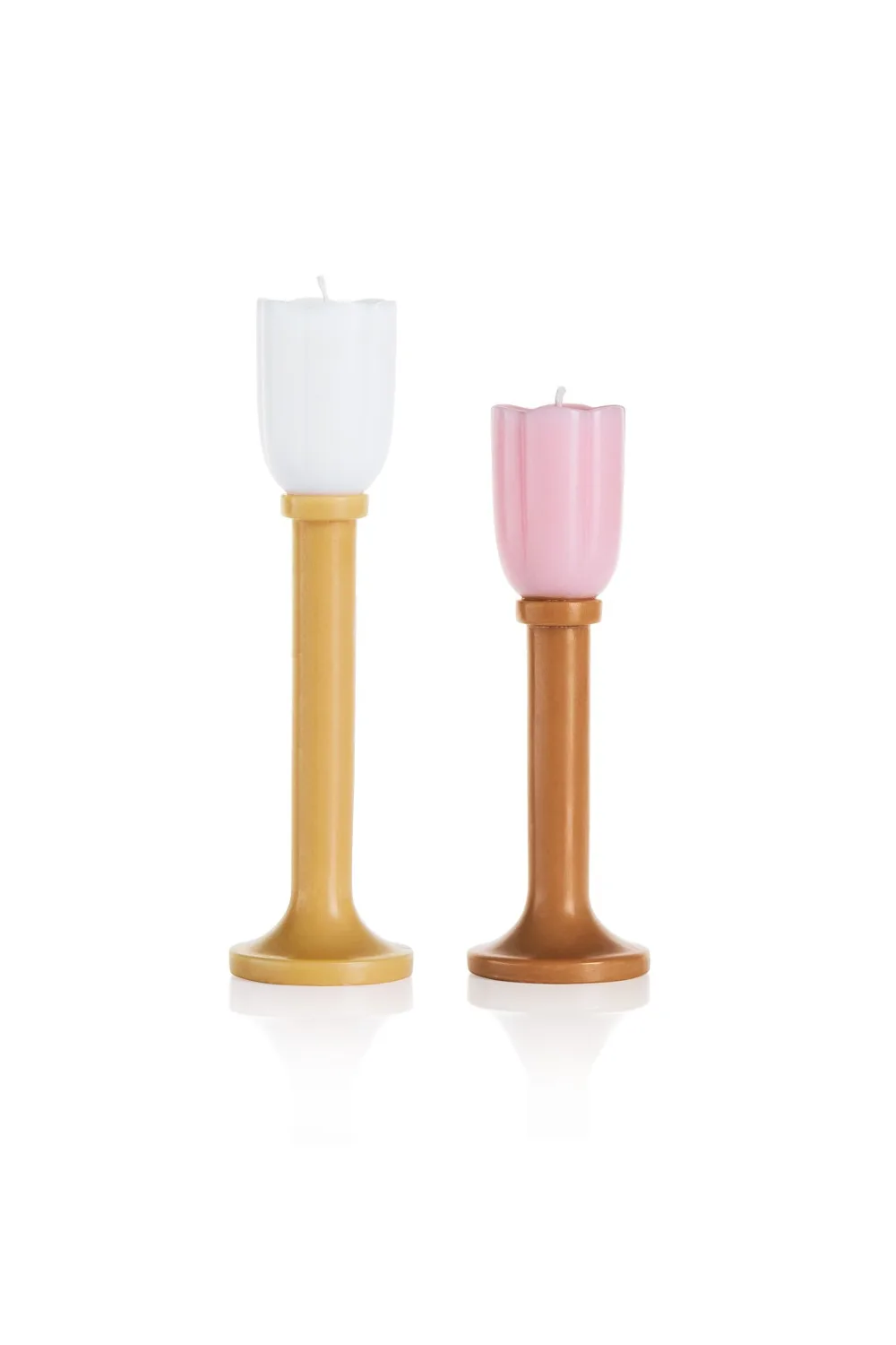 maison balzac tulip candlesticks