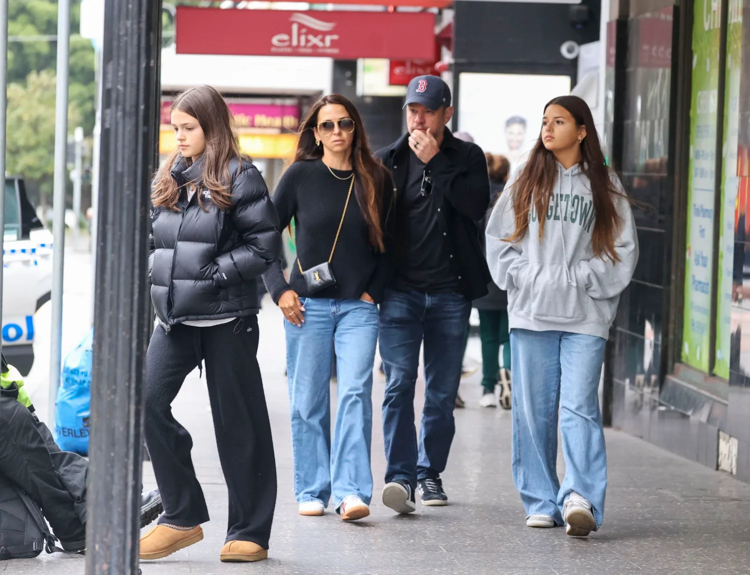 Matt Damon and family