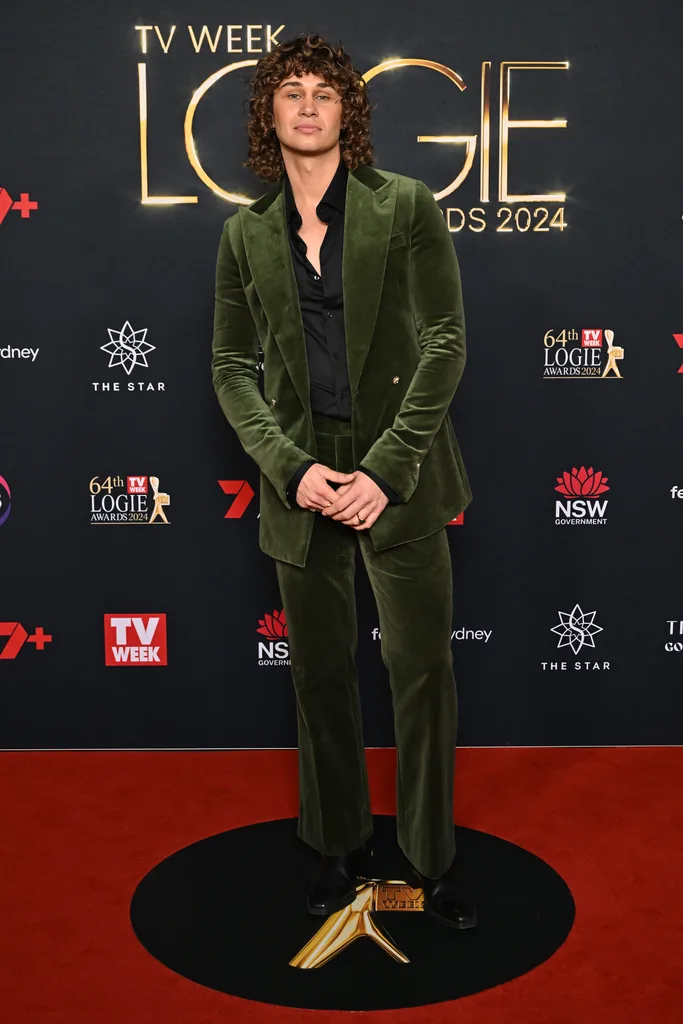 Matt Evans at the 2024 Logie Awards. 