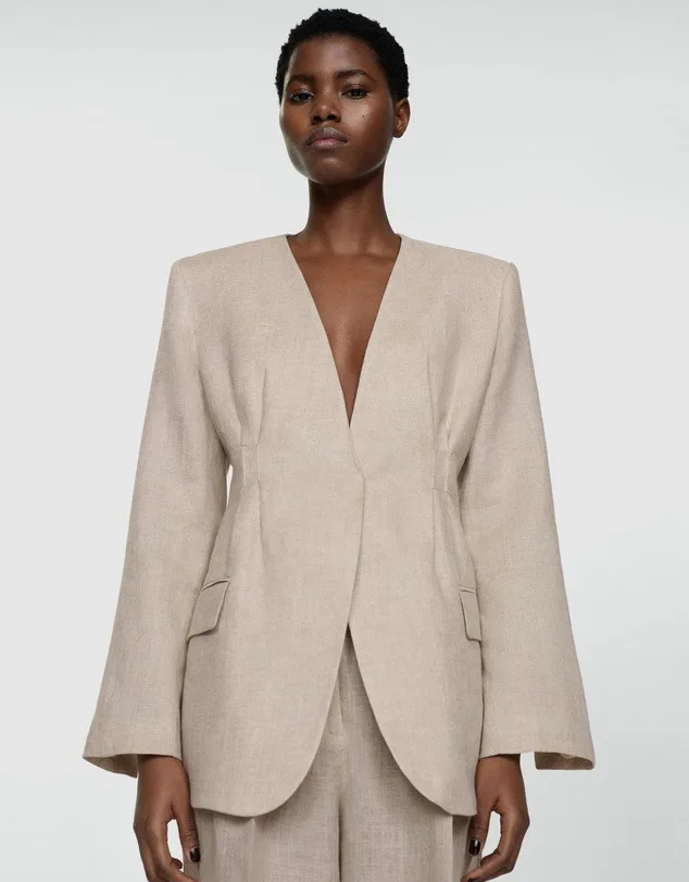 Mango Taupe Blazer
