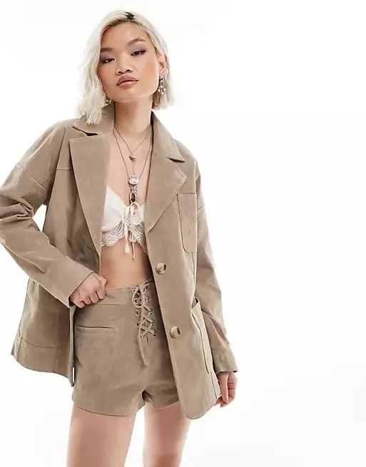 Reclaimed vintage suede jacket