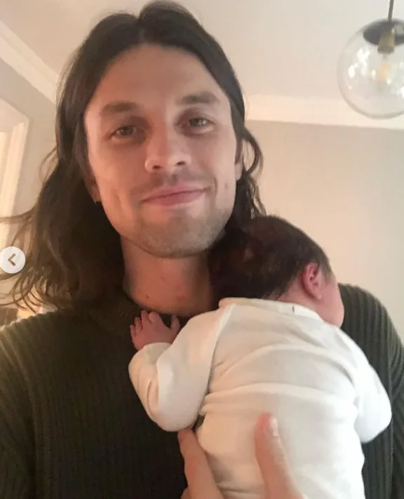 James Bay with baby Ada.