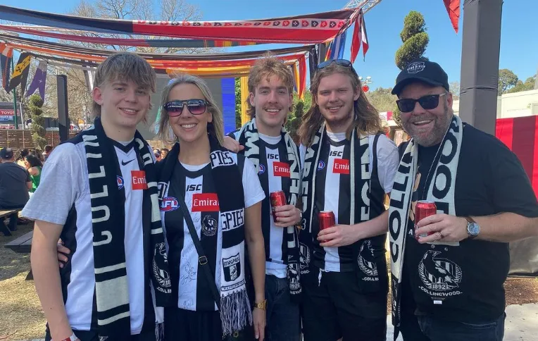 Peter Helliar and family