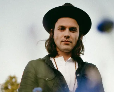 James Bay and his wife Lucy on their wedding day.
