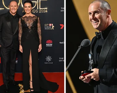Larry and Sylvie Emdur at the 64th TV WEEK Logie Awards.