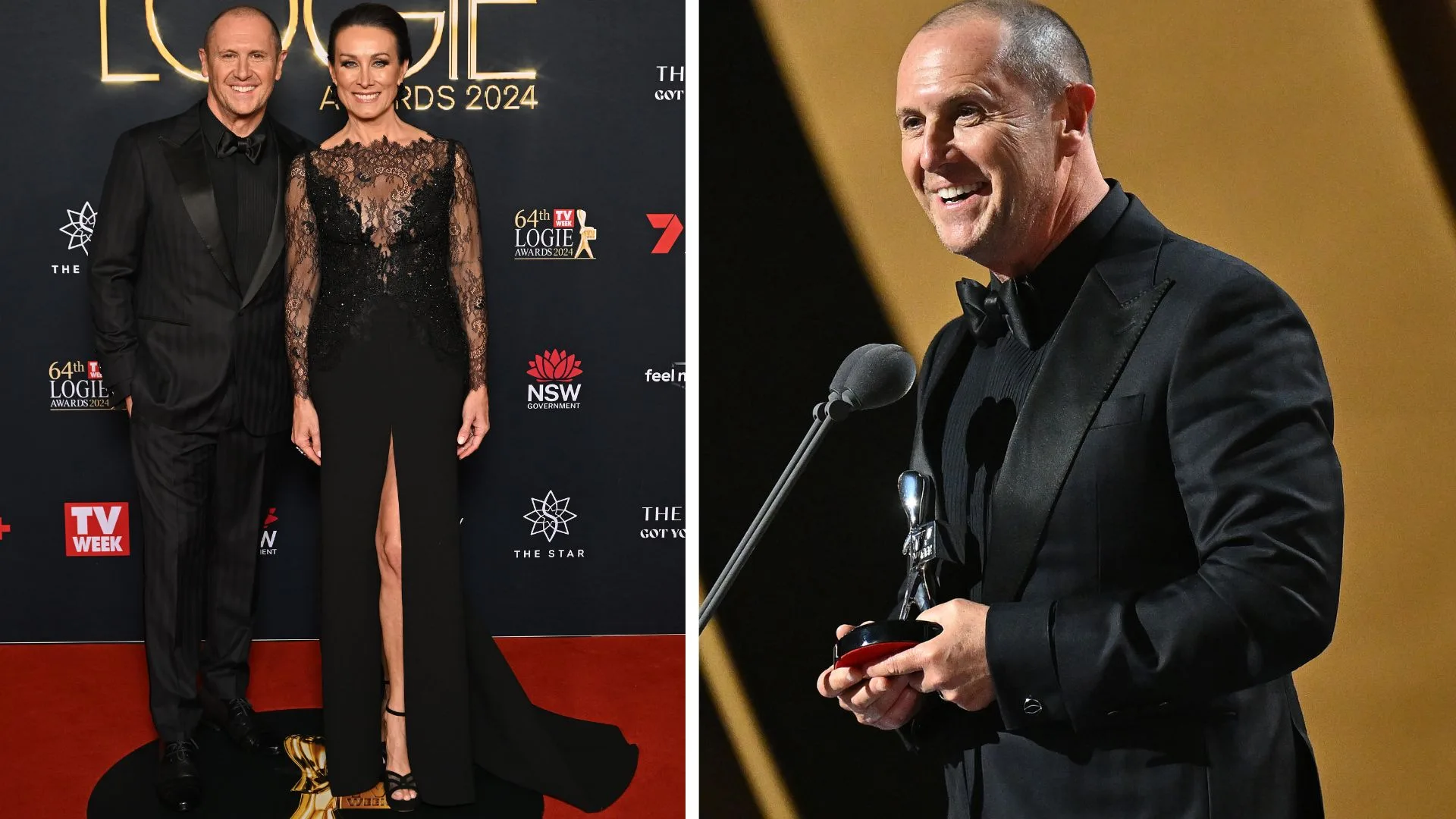 Larry and Sylvie Emdur at the 64th TV WEEK Logie Awards.