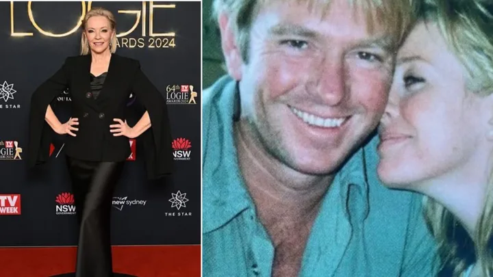 Rebecca Gibney and her husband Richard Bell