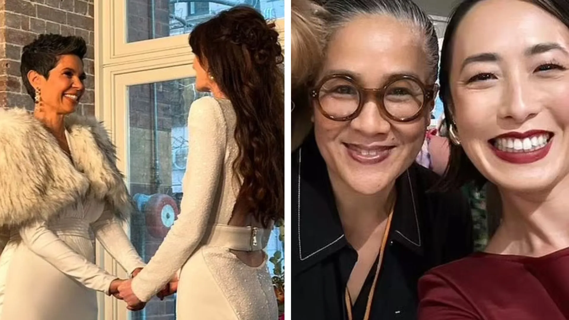 Narelda Jacobs and Karina Natt (left); celebrity guests Kylie Kwong and Melissa Leong.