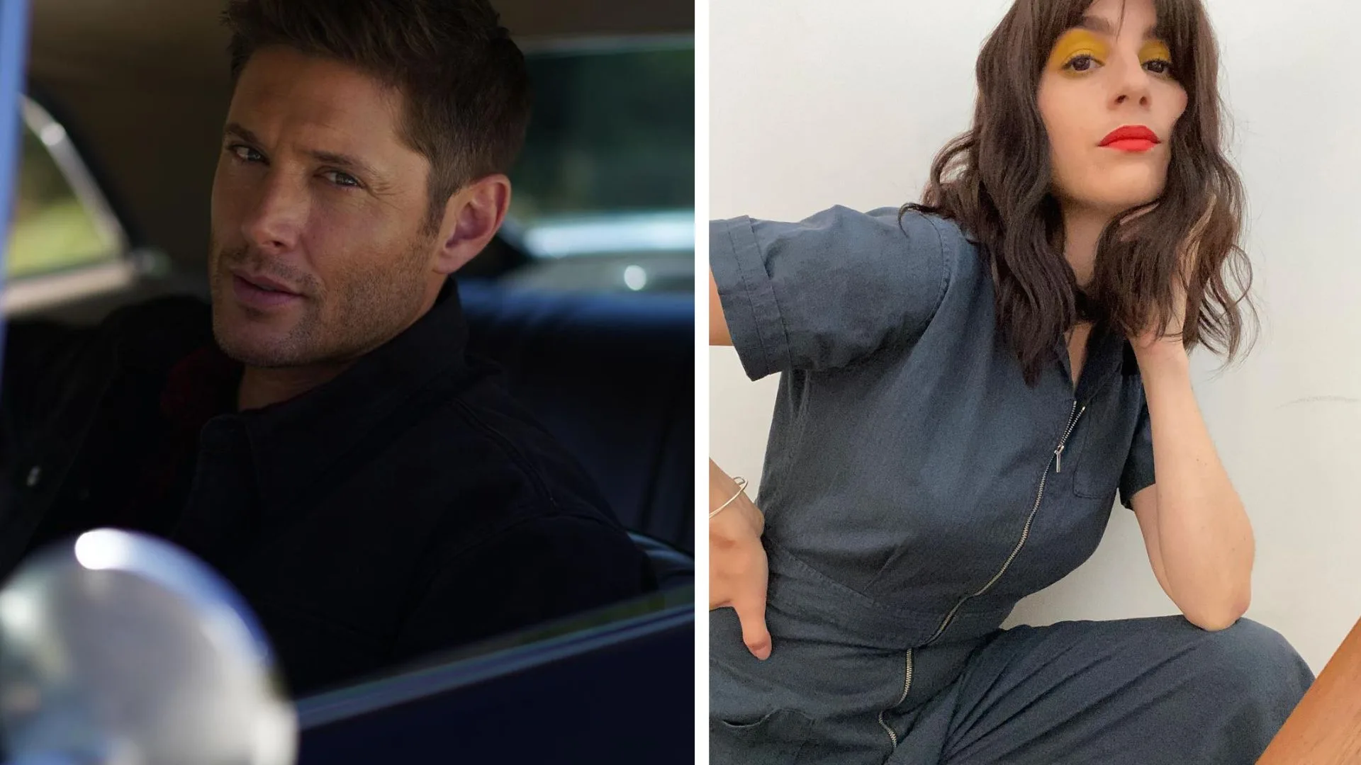 Jensen Ackles and Aya Cash.