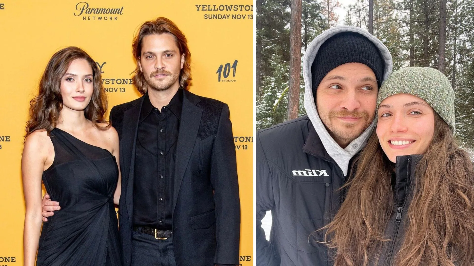 Luke Grimes and wife Bianca Rodrigues Grimes.