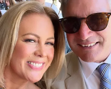 Farmer Wants A Wife star Samantha Armytage and her husband Richard Lavender.