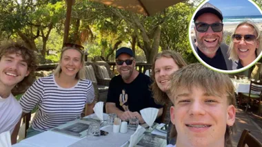 Peter Helliar and family