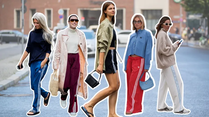 Street style wearing Adidas Track Pants