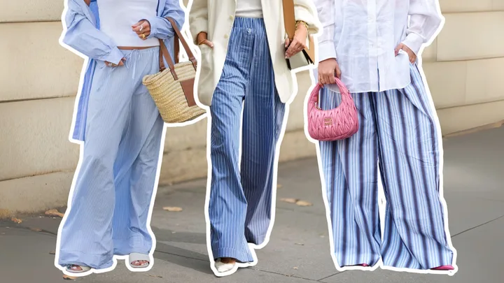 Getty images street style stripe pants