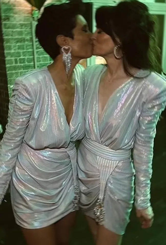 Narelda Jacobs and Karina Natt on their wedding day.