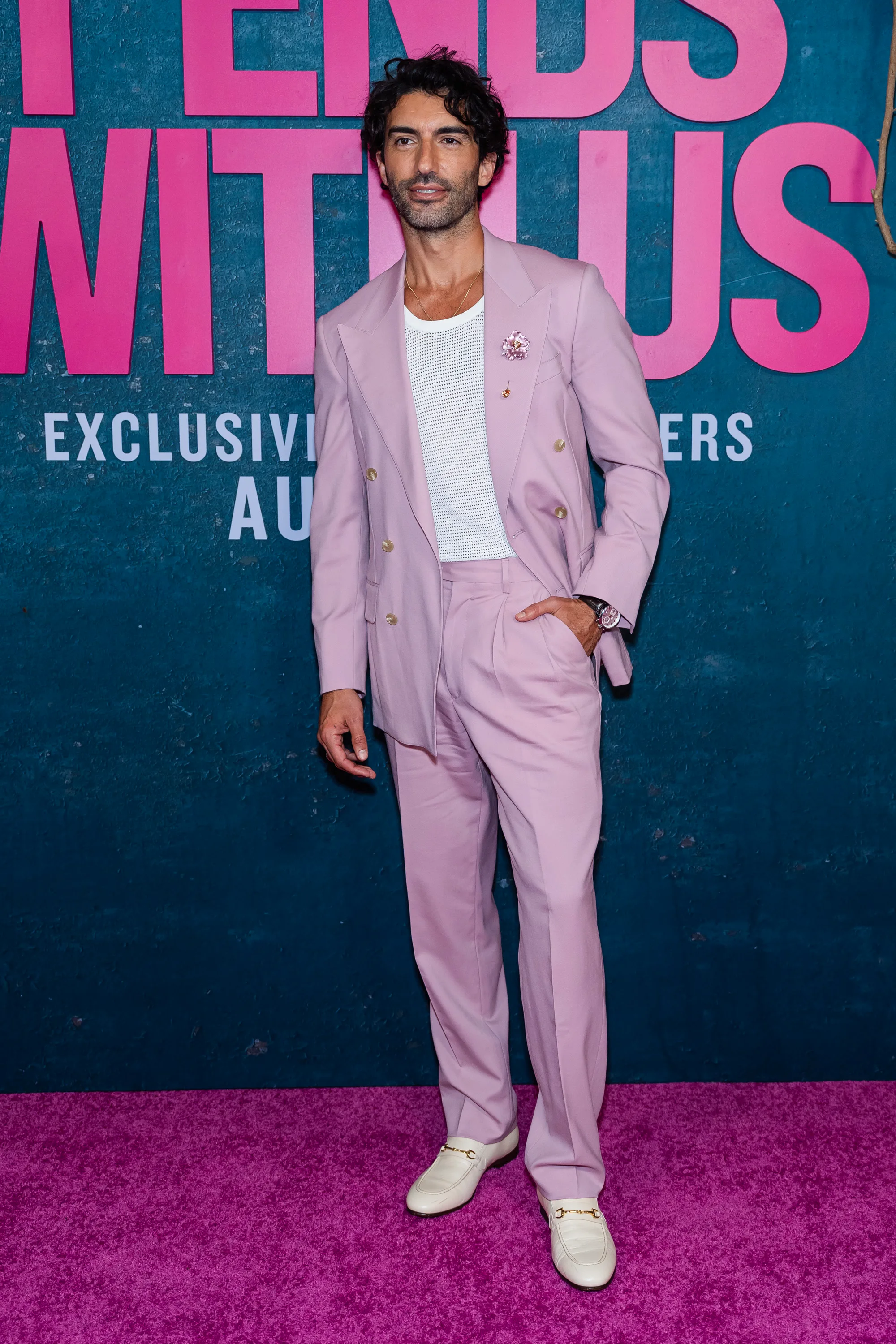 NEW YORK, NEW YORK - AUGUST 06: Justin Baldoni attends the "It Ends With Us" New York Premiere at AMC Lincoln Square Theater on August 06, 2024 in New York City. (Photo by Gotham/WireImage)