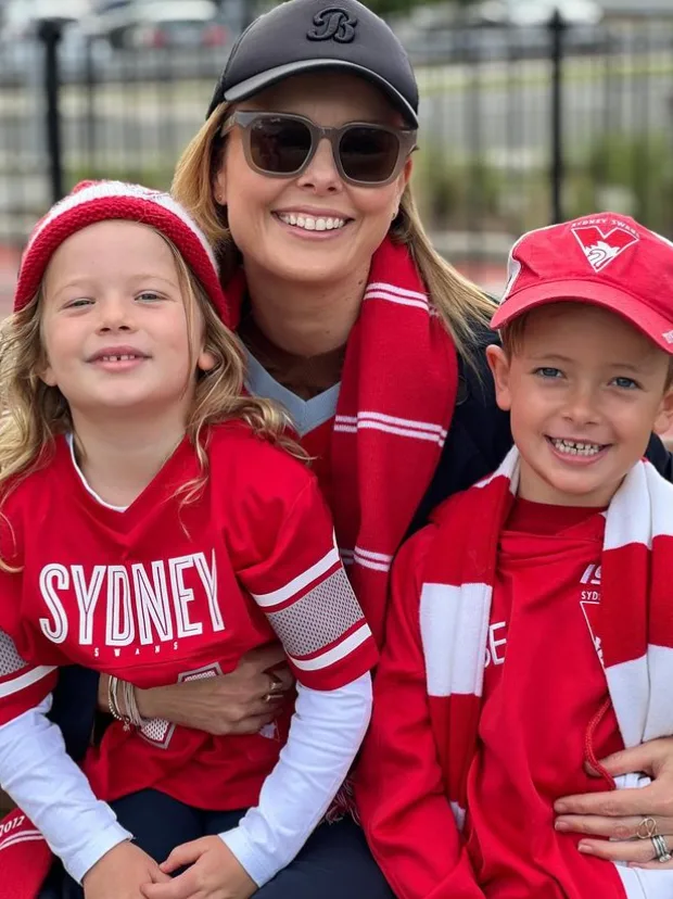 Allison Langdon with her children Scout and Mack.