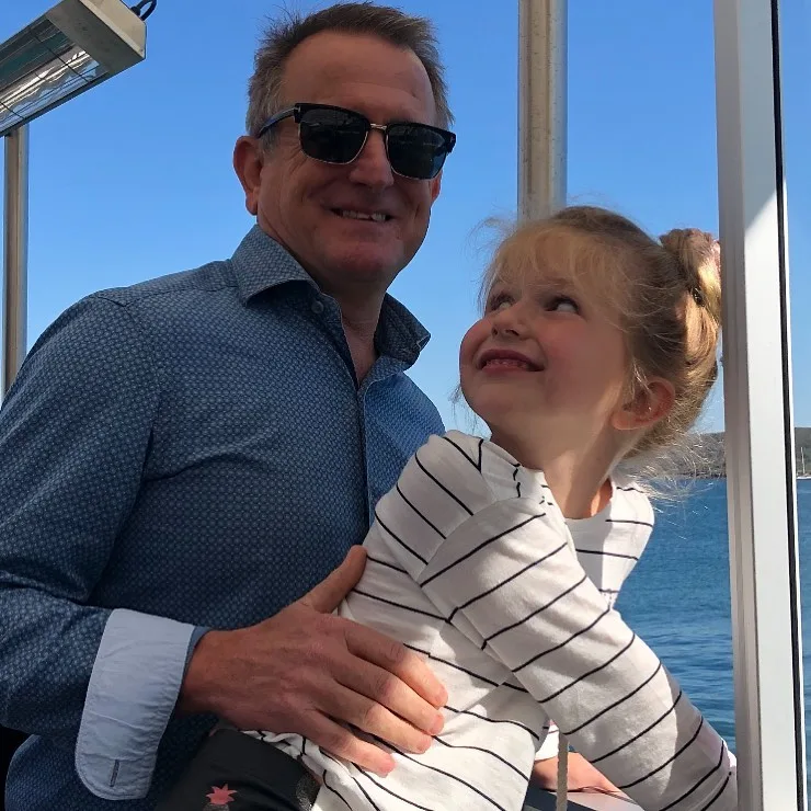 sonia kruger partner craig thompson with daugther maggie