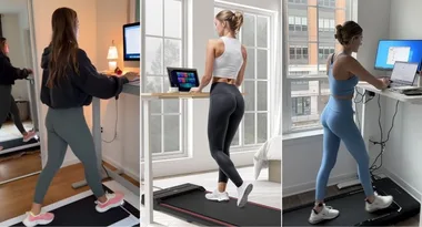 Work(out) from home with these space-saving under-desk walking pads