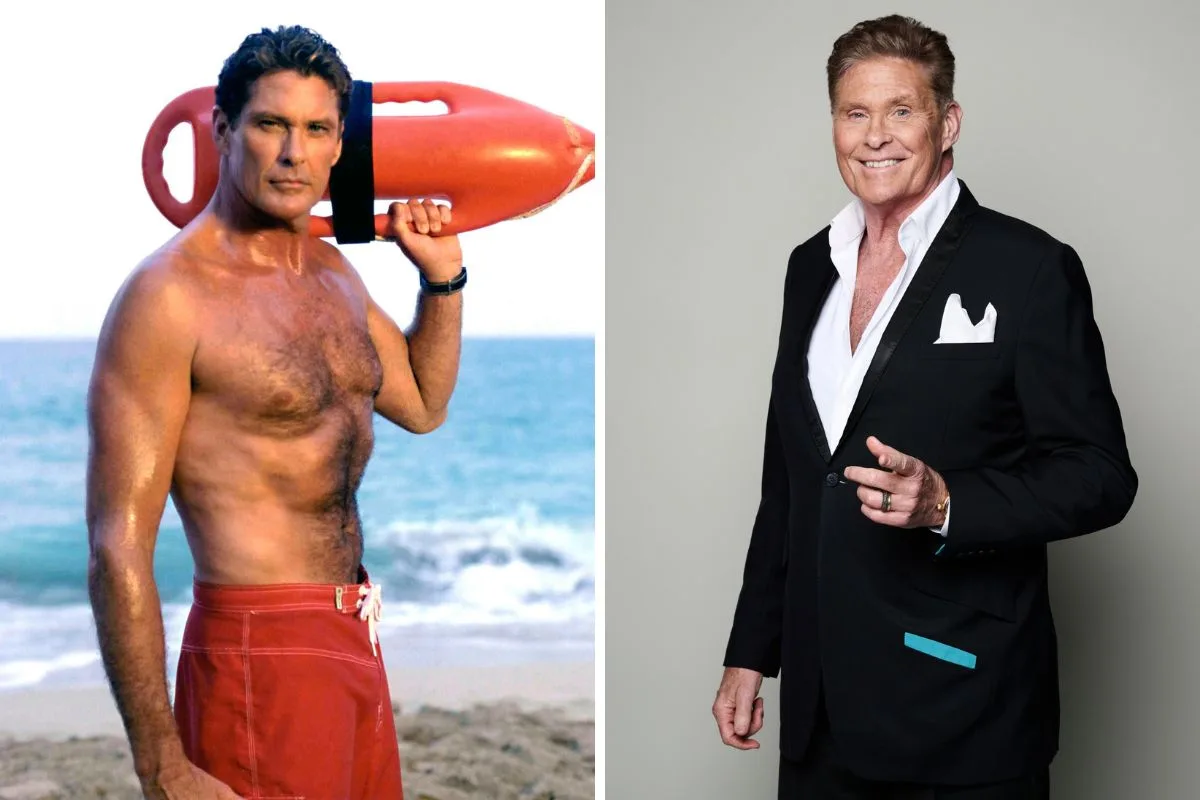 Then and now: David Hasselhoff.