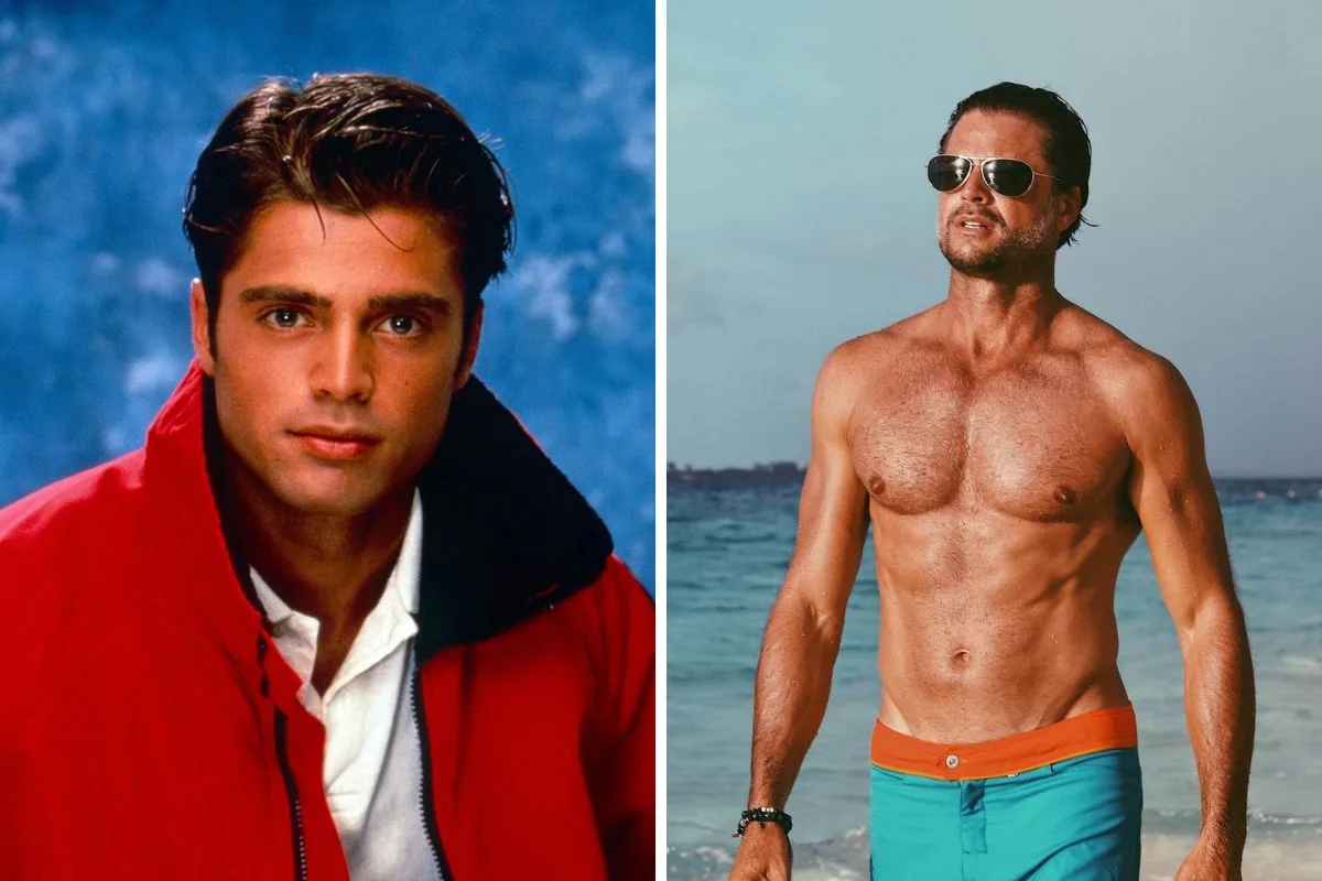 Then and now: David Charvet.