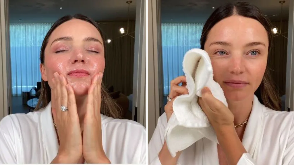 Miranda Kerr tries out the Active Algae Calming Cleansing Balm