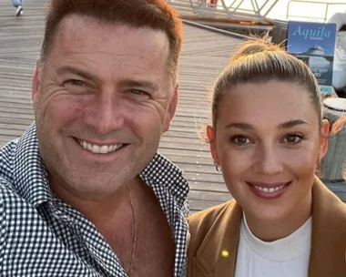Karl and Jasmine Stefanovic by the water