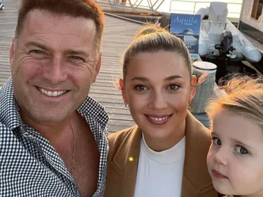 Karl and Jasmine Stefanovic by the water