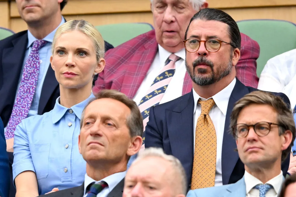 Dave Grohl and Jordyn Blum at Wimbledon