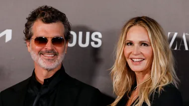 MADRID, SPAIN - NOVEMBER 15: (L-R) Doyle Bramhall and Elle Macpherson attend the Harper's Bazaar Women Of The Year Awards 2023 at Cines Callao on November 15, 2023 in Madrid, Spain.