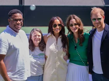 Harry and Meghan attend tennis tournament in LA the day before his 40th birthday