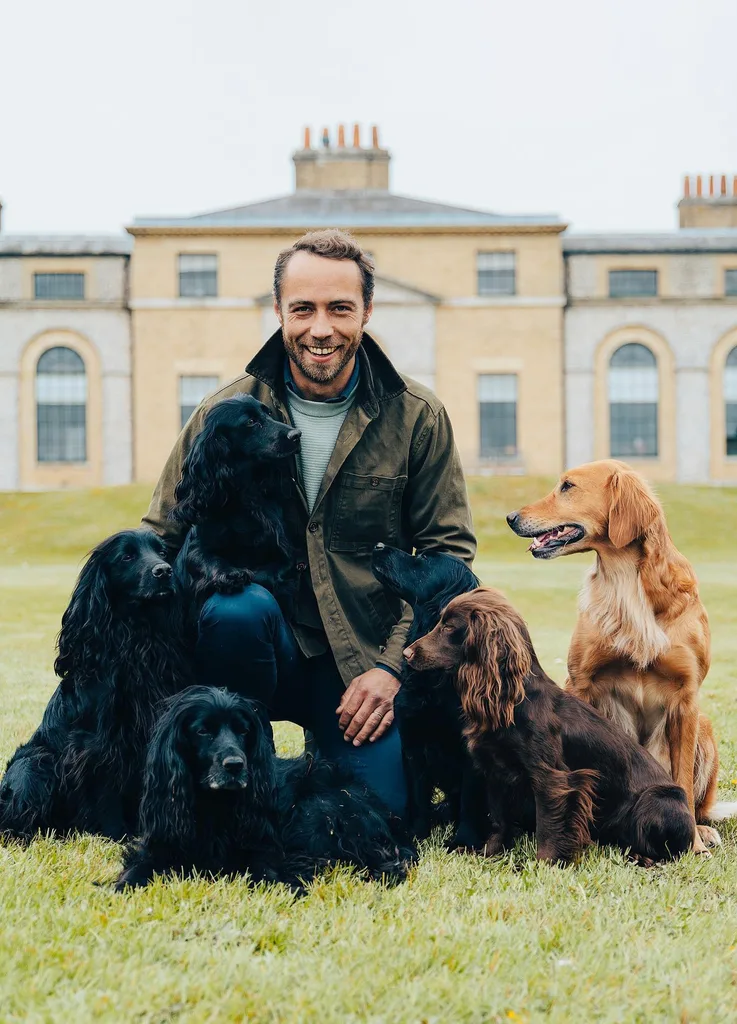 James Middleton with his dogs