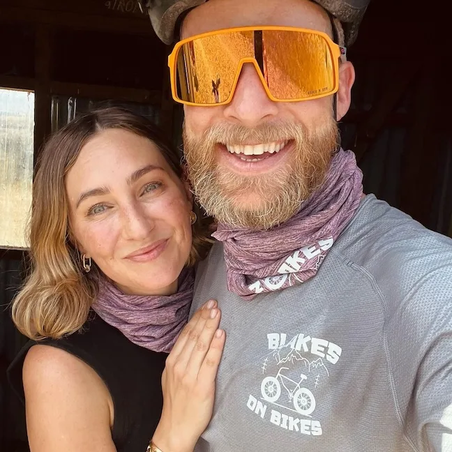 Selfie of Hamish Blake and wife Zoe.