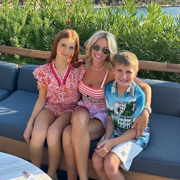 Jacenko with her children Pixie and Hunter