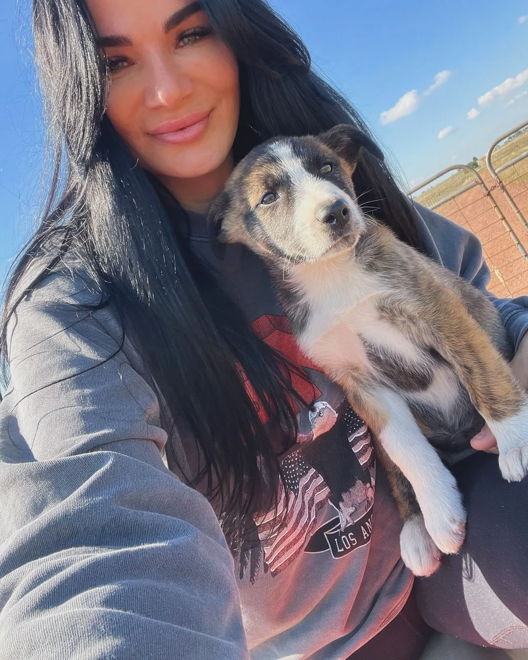 Claire Saunders with her dog