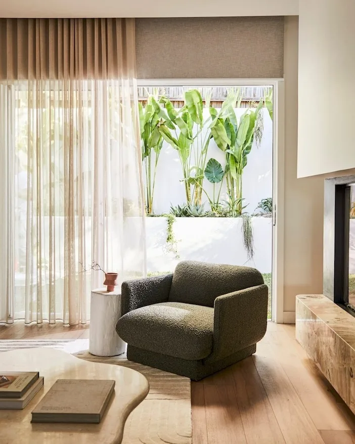 Darren Palmer's newly renovated lounge room