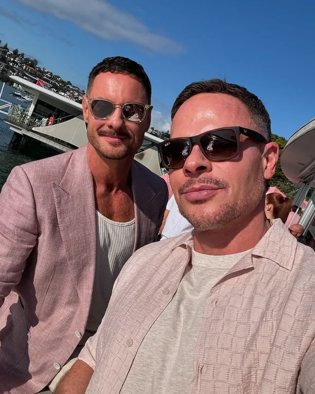 Selfie of Duvillard and Palmer.