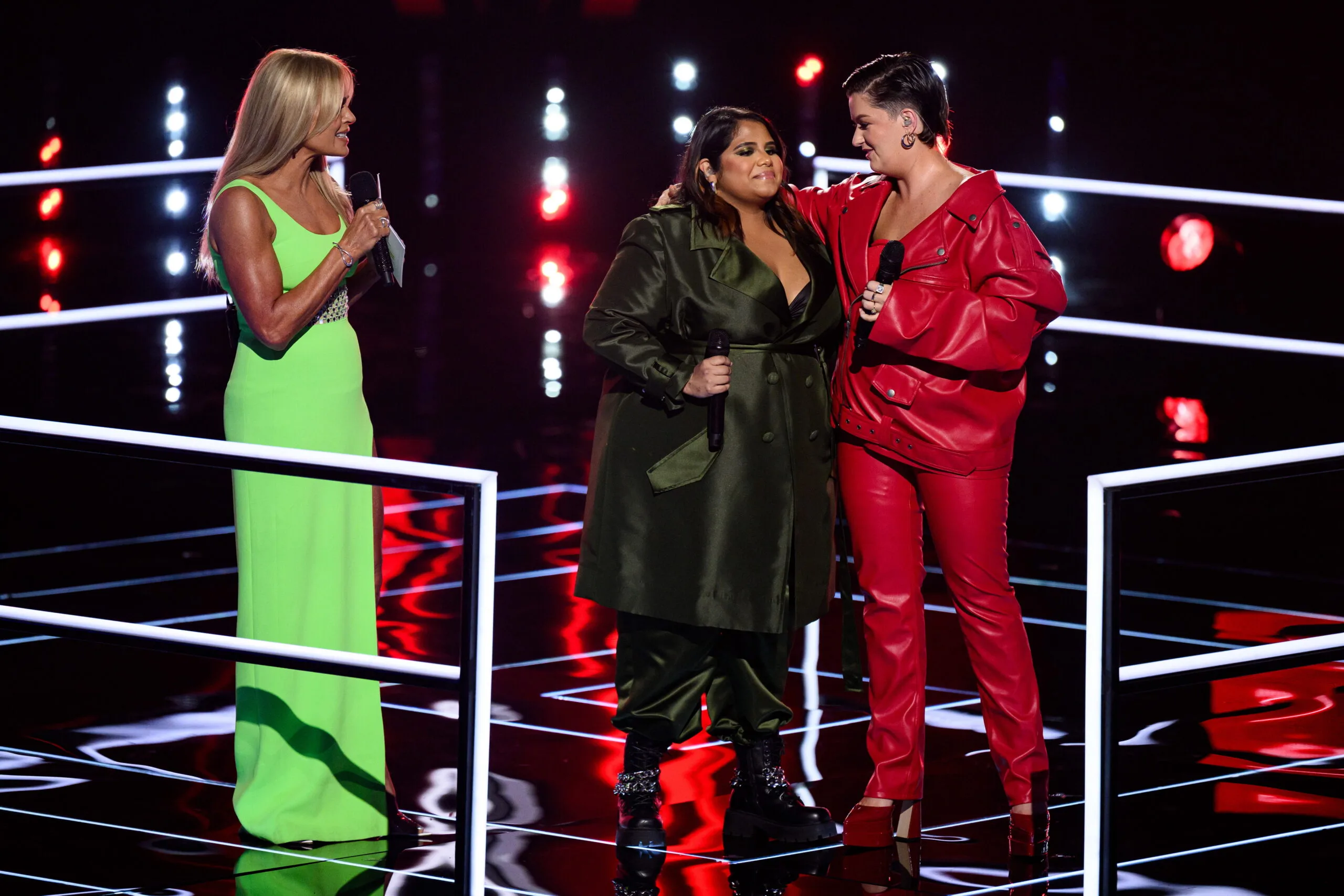 Priscilla and Hannah performing on The Voice Australia
