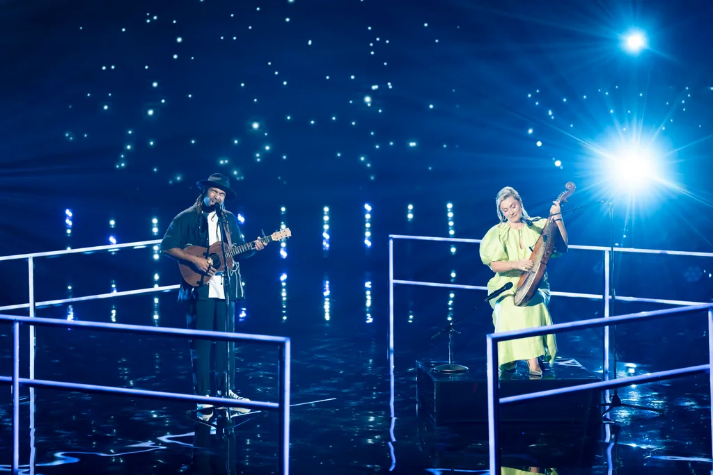 The Voice Australia Reuben de Melo and Larissa Kovalchuk