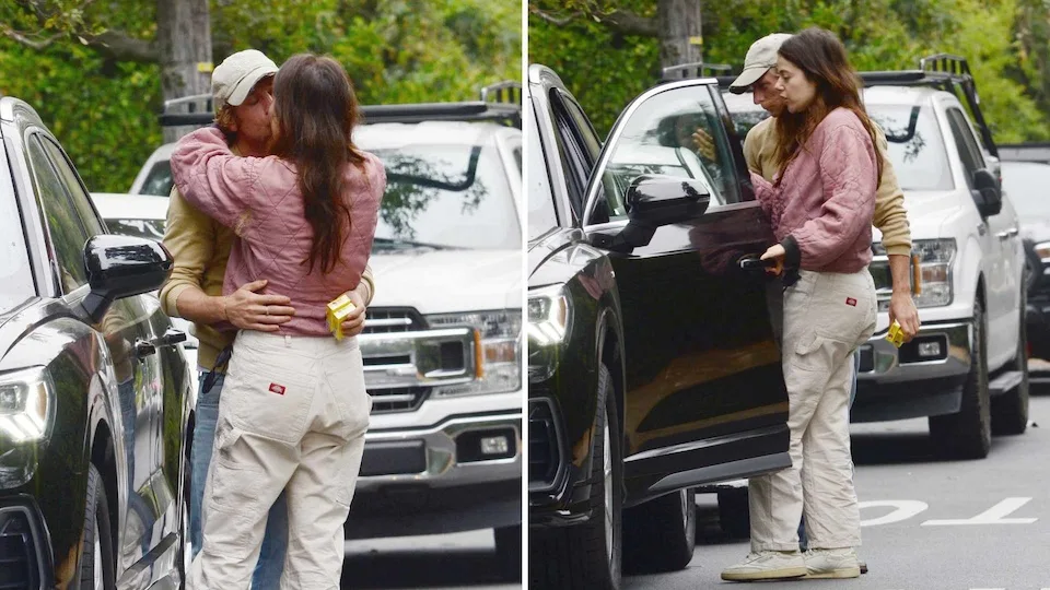 White and Gordon kissing and then getting in a car