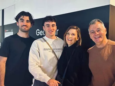 Kylie Gillies and family