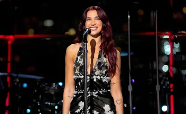 Dua Lipa performing at the TIME 100 Gala.