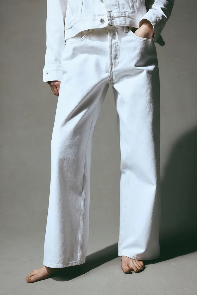 H&M white jeans
