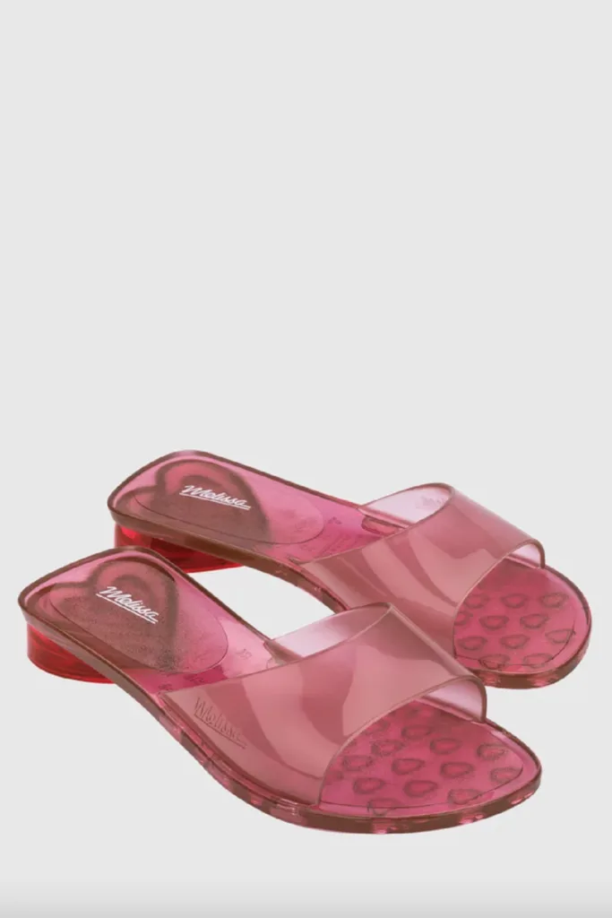 Melissa heart jelly shoes.